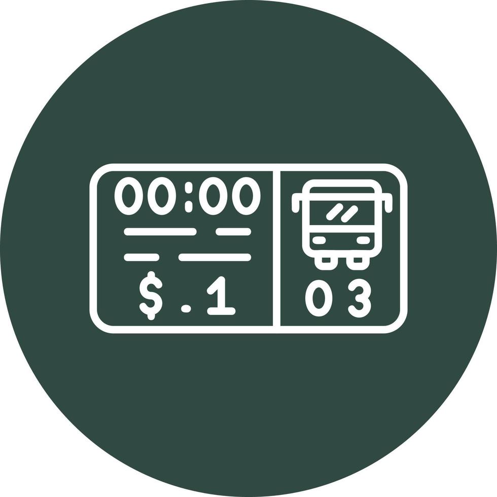 Bus Ticket Vector Icon
