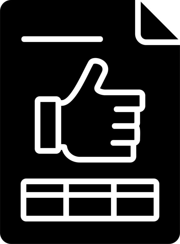 Thumbs Up Vector Icon