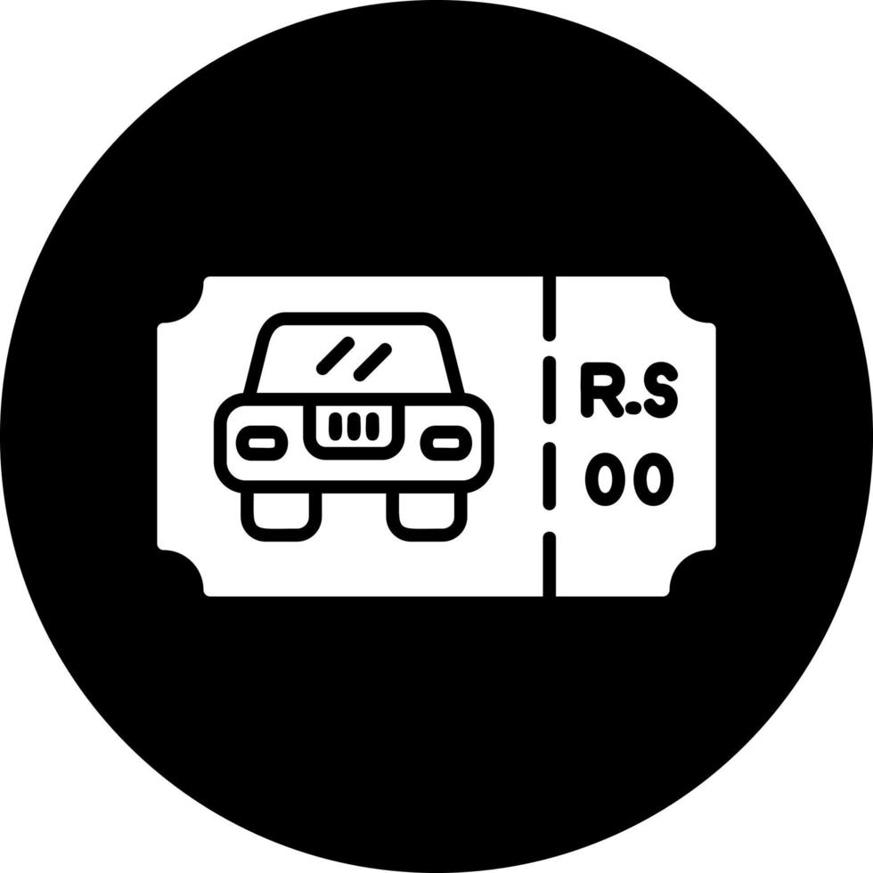 Parking Ticket Vector Icon