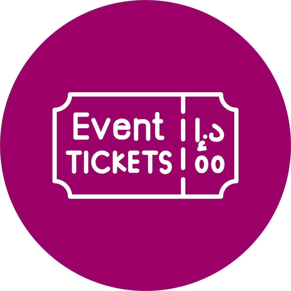 Event Ticket Vector Icon