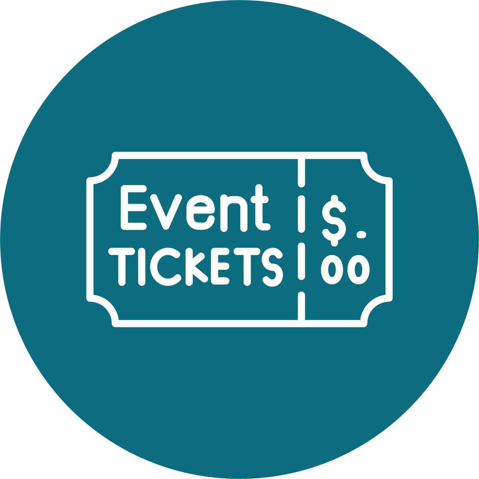 Event Ticket Vector Icon