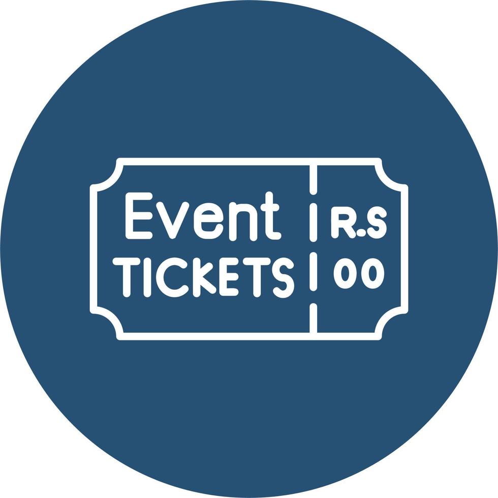 Event Ticket Vector Icon