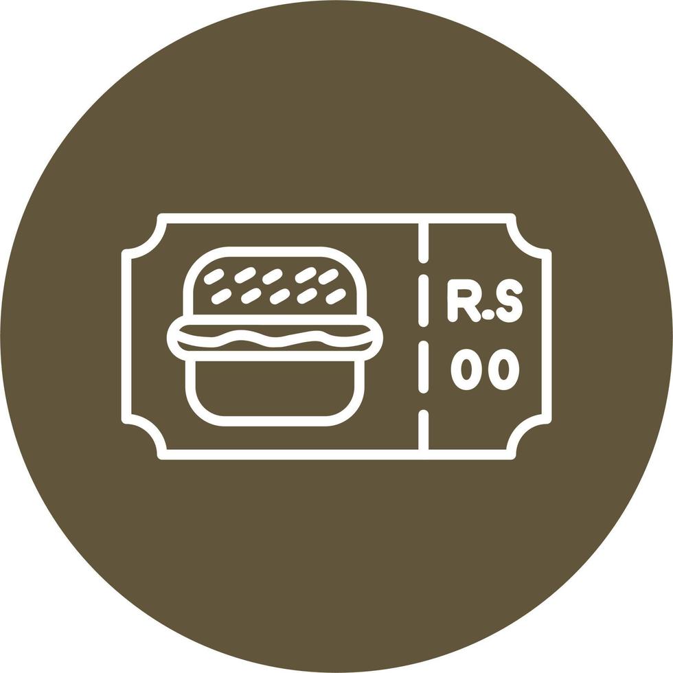 Barger Ticket Vector Icon