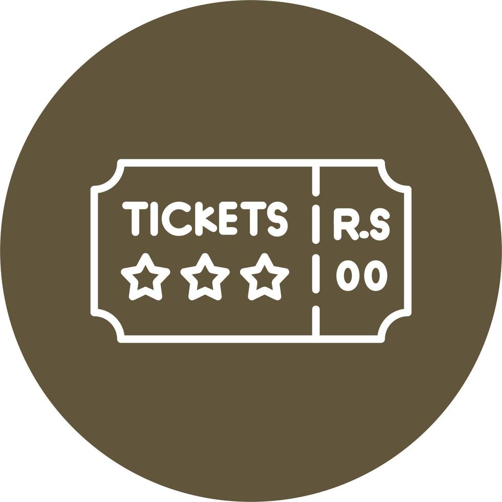 Concert Ticket Vector Icon