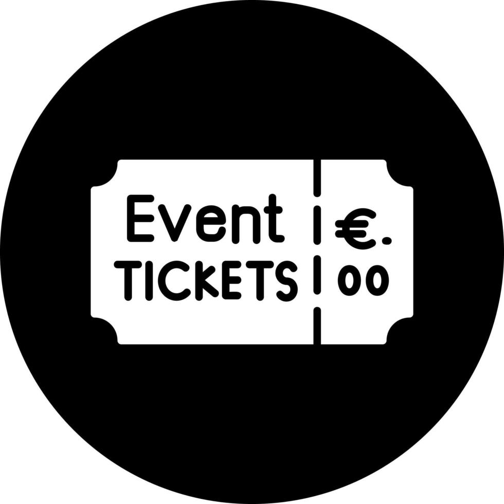 Event Ticket Vector Icon