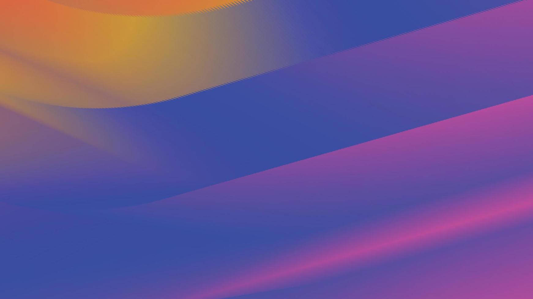 Cool abstract background with layered shapes with gradient blue, pink and yellow colors vector