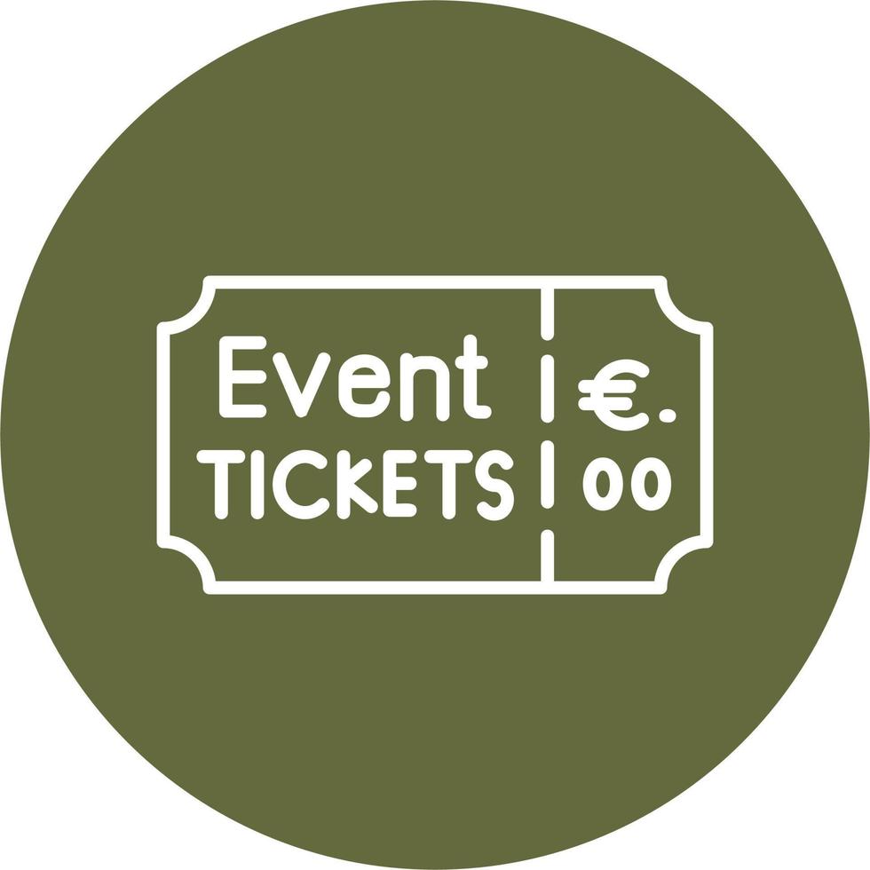 Event Ticket Vector Icon