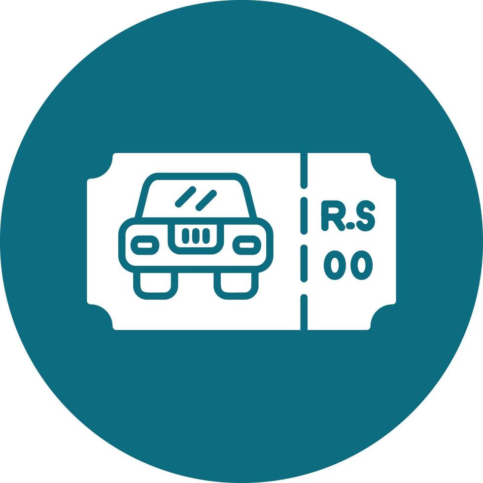 Parking Ticket Vector Icon