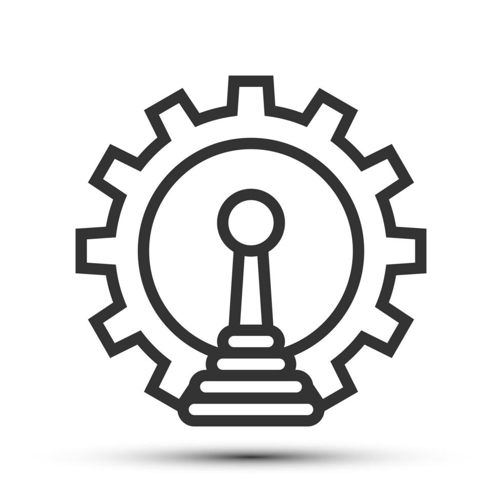 Simple control outline icon, control and drive related concept on the white background vector