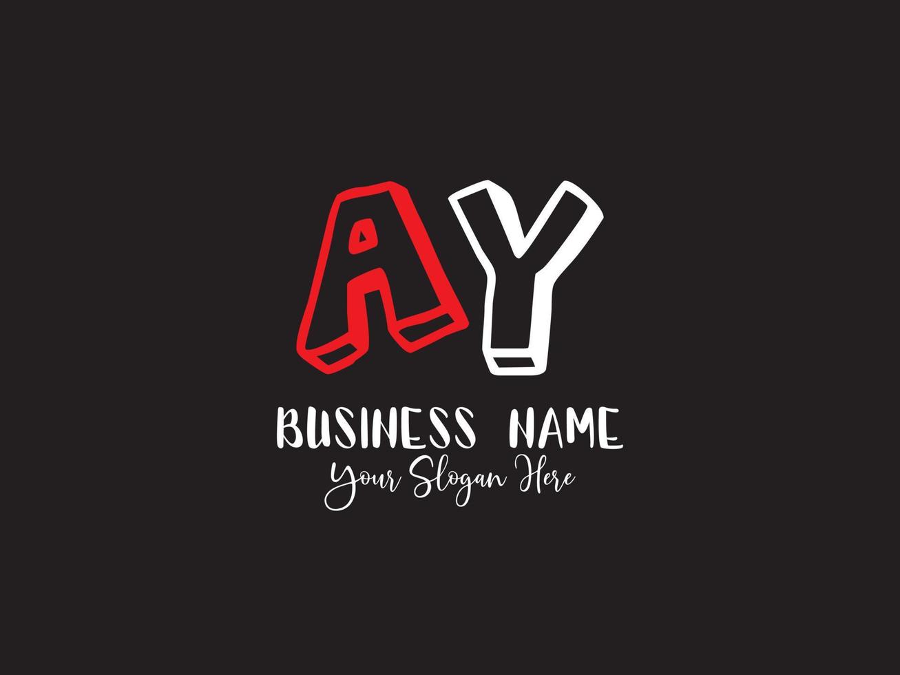 Unique Ay Logo Icon, Colorful AY Baby Kids Logo 20606996 Vector Art at