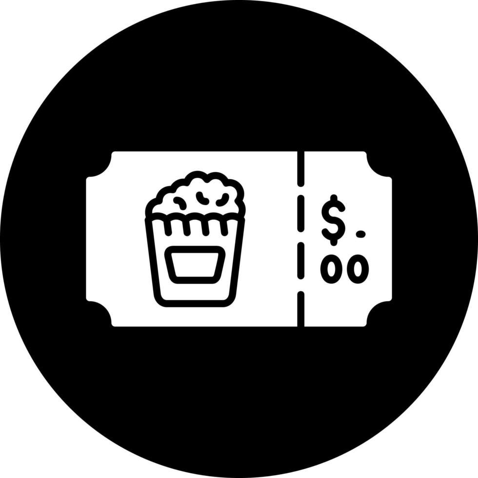 Popcorn Ticket Vector Icon
