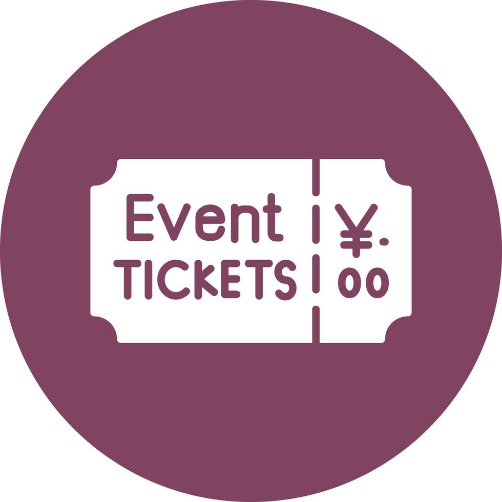 Event Ticket Vector Icon