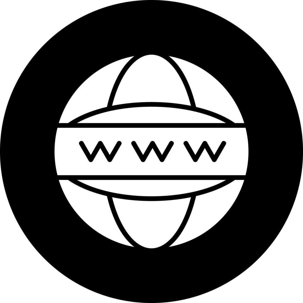 icono de vector de internet