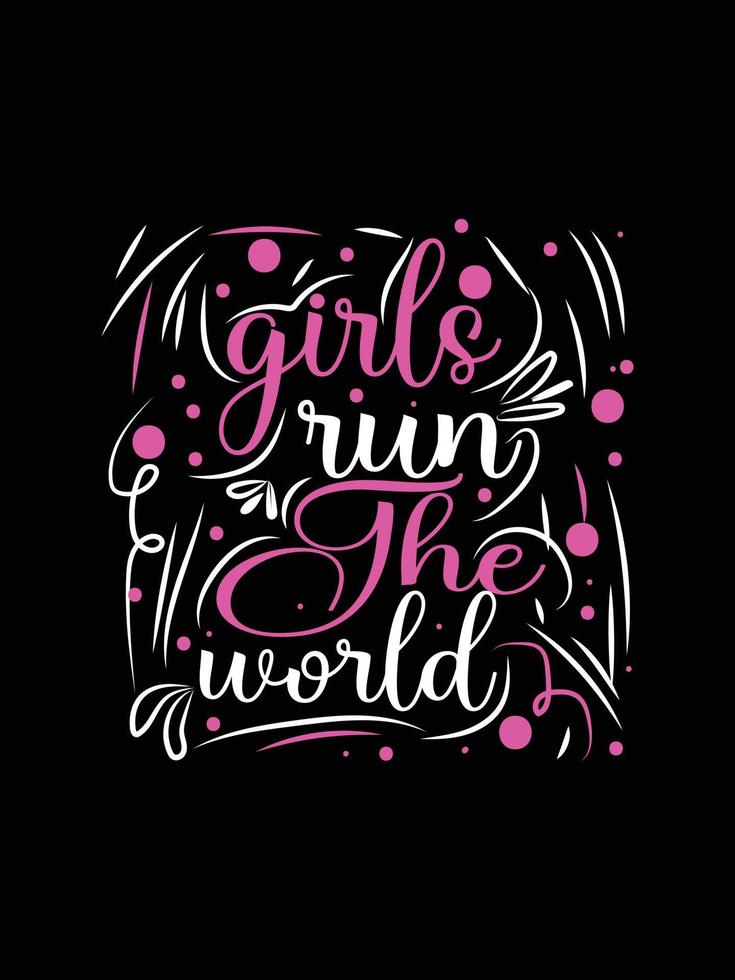 International Women's stickers lettering typography t-shirt design vector