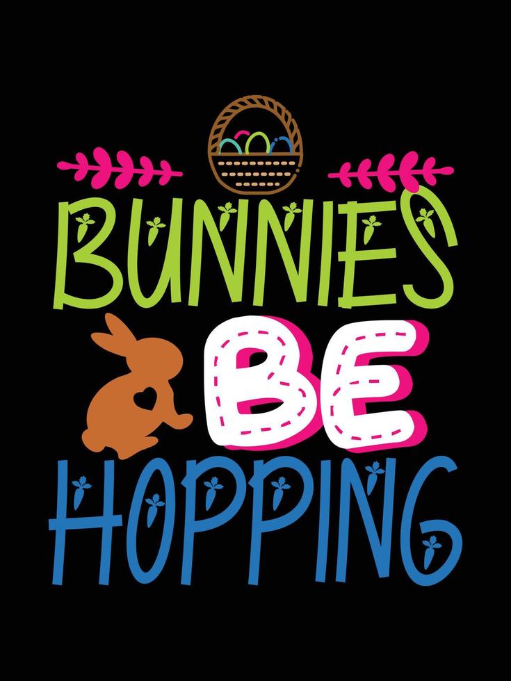 Easter day typography egg lettering t-shirt design holiday greeting cute bunny vector art
