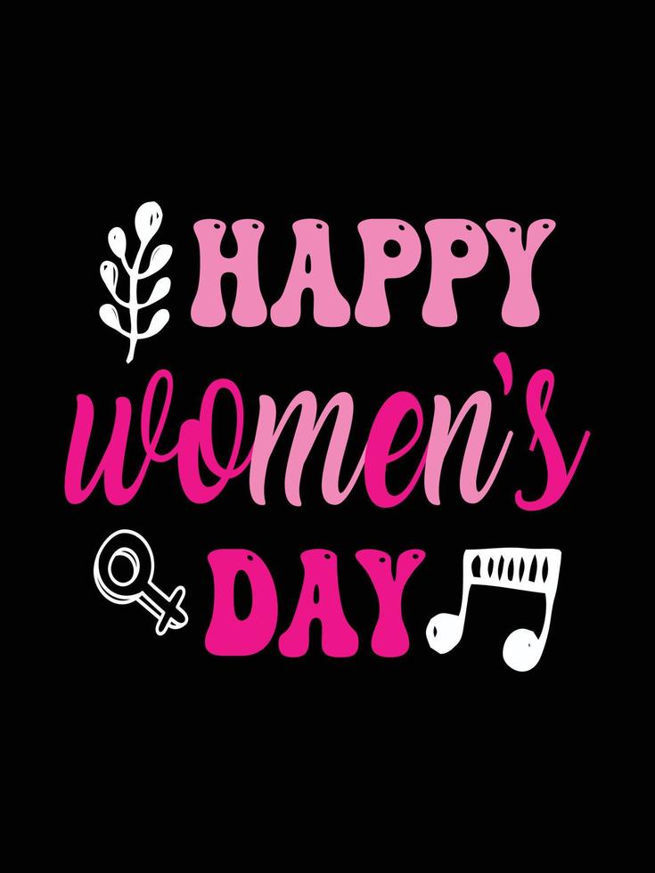 International Women's stickers lettering typography t-shirt design vector