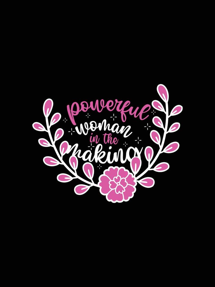 International Women's stickers lettering typography t-shirt design vector