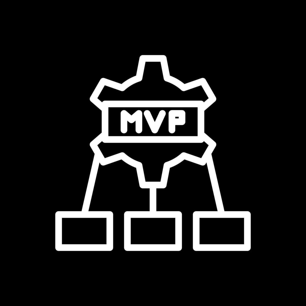 diseño de icono de vector mvp