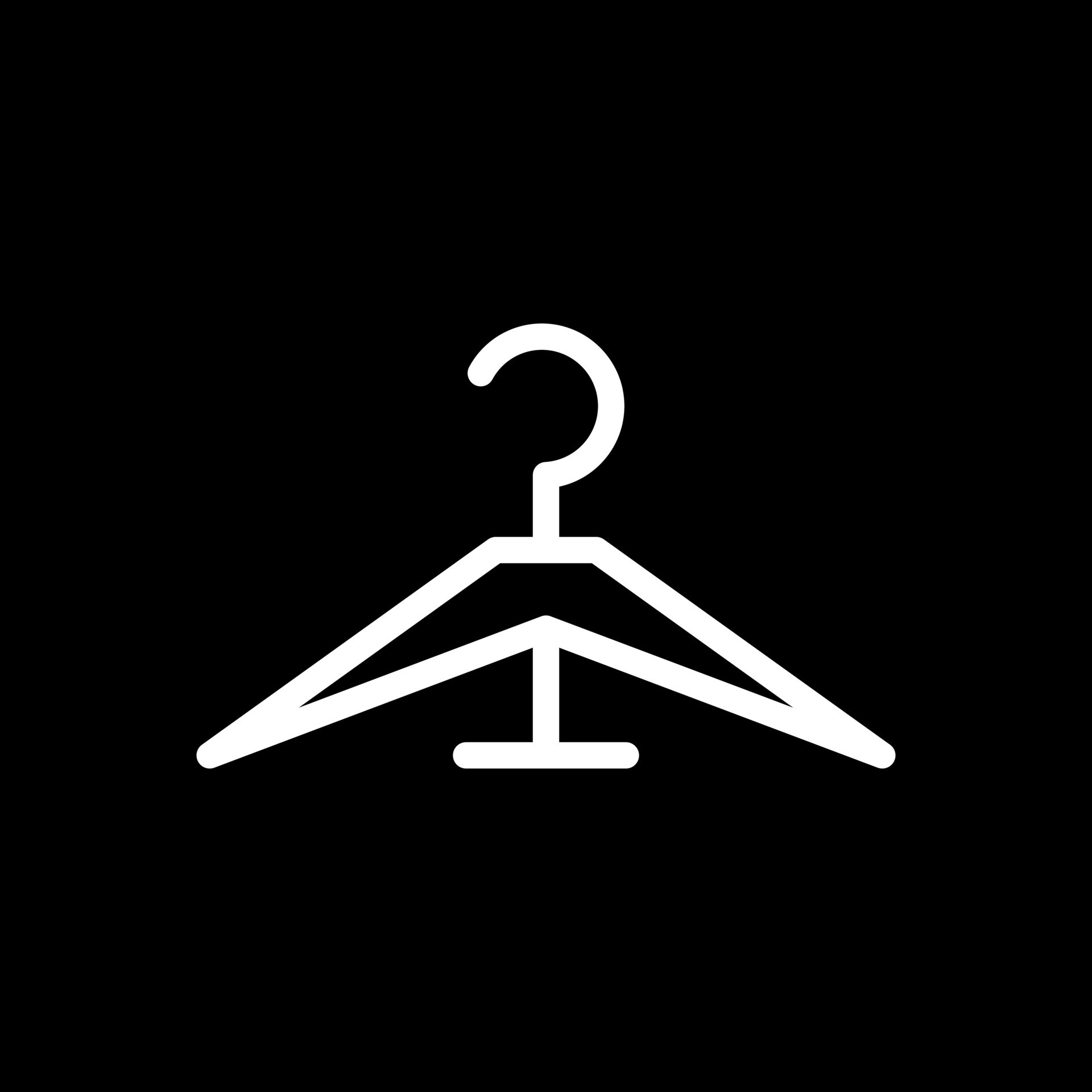 Clothes Hanger Vector Icon Design 20607749 Vector Art at Vecteezy