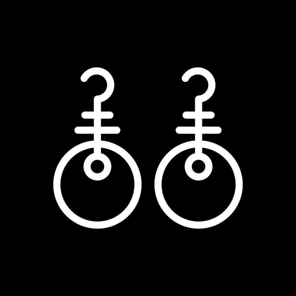 Earrings Vector Icon Design