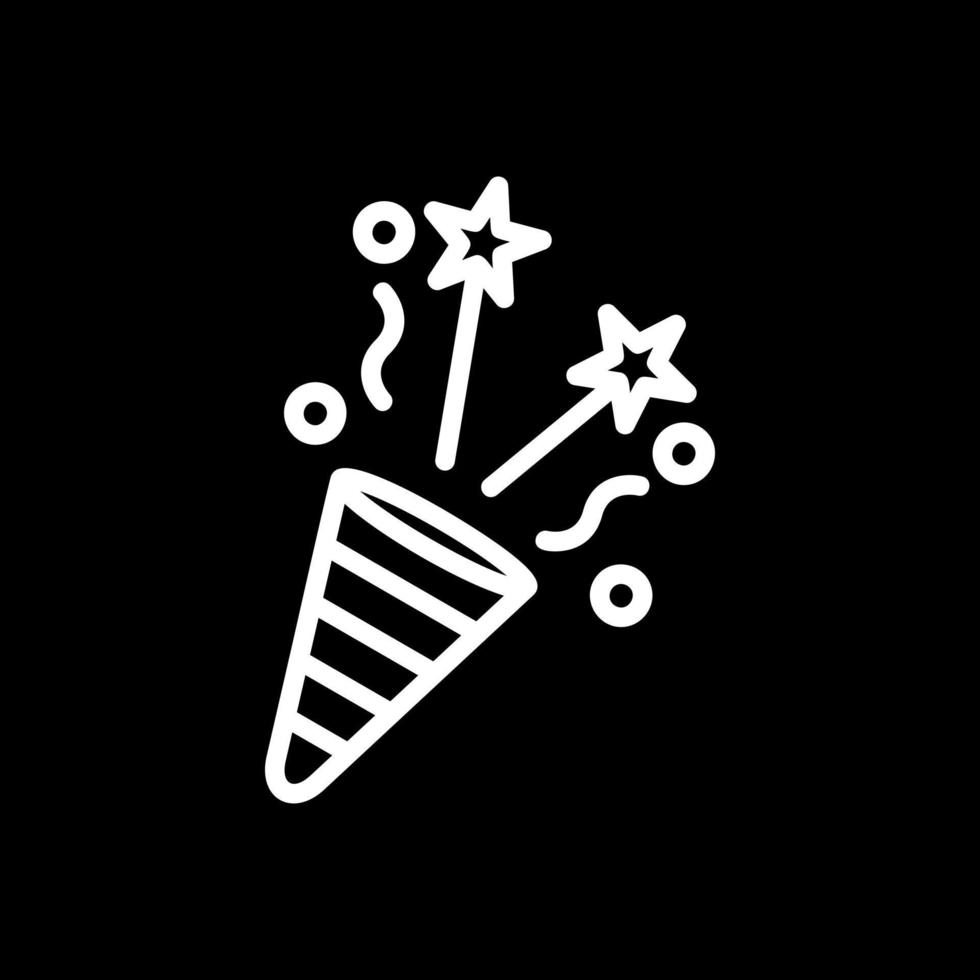 Party Popper Vector Icon Design