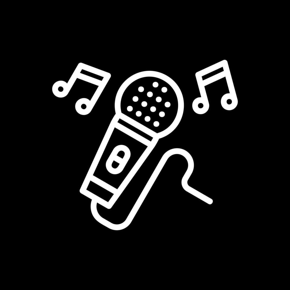 diseño de icono de vector de karaoke