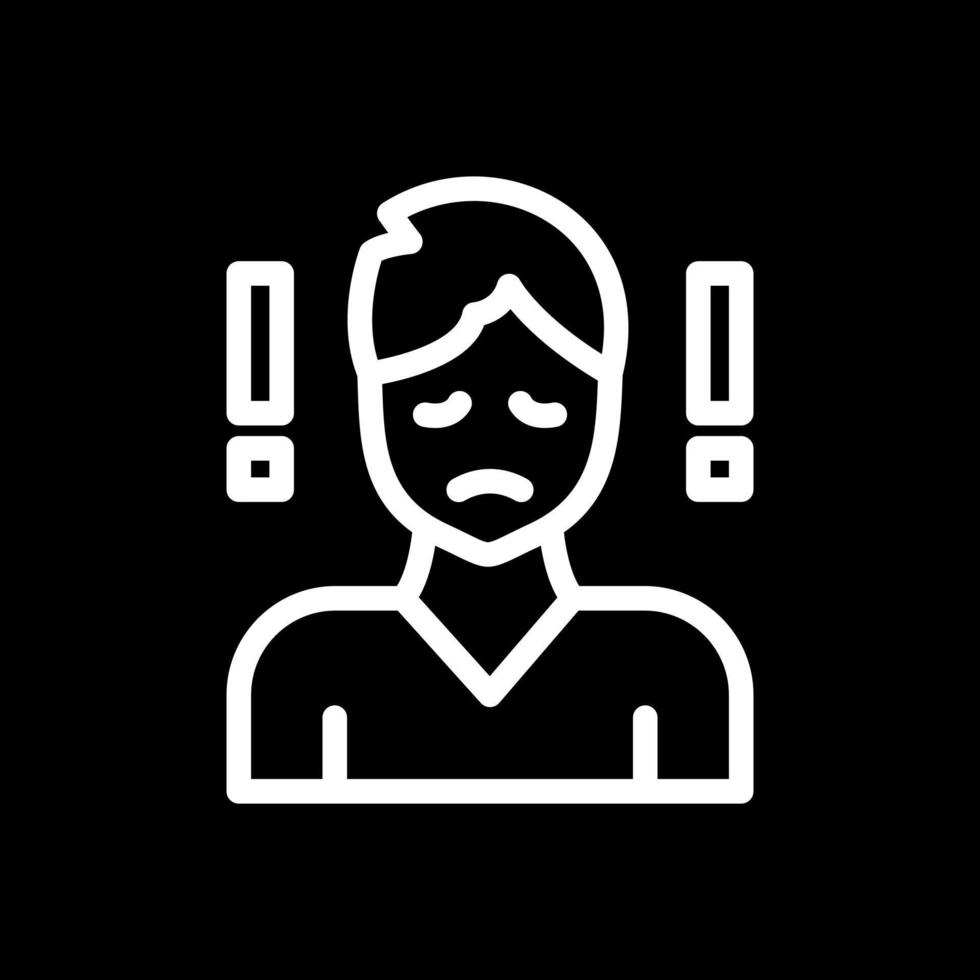 Anxiety Vector Icon Design