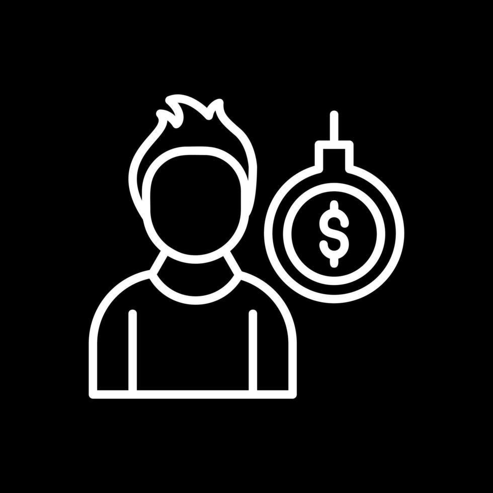 Debt Vector Icon Design