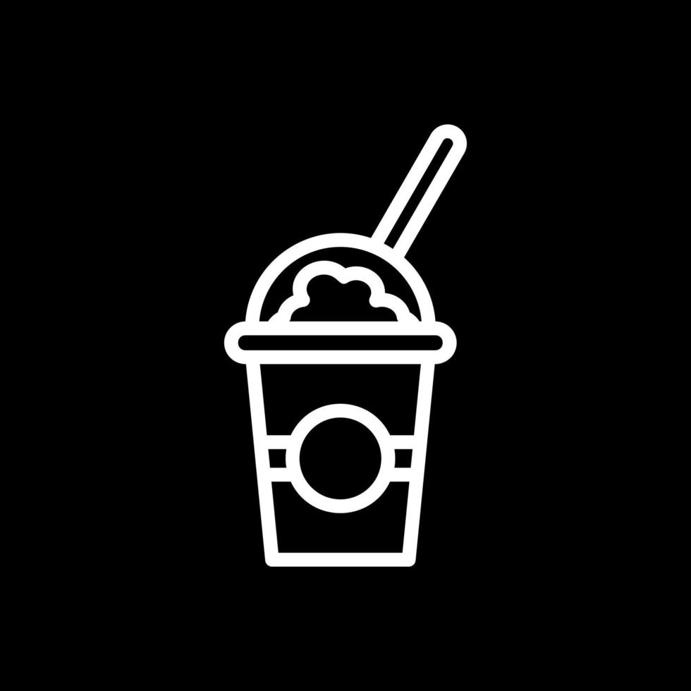 Milkshake Vector Icon Design