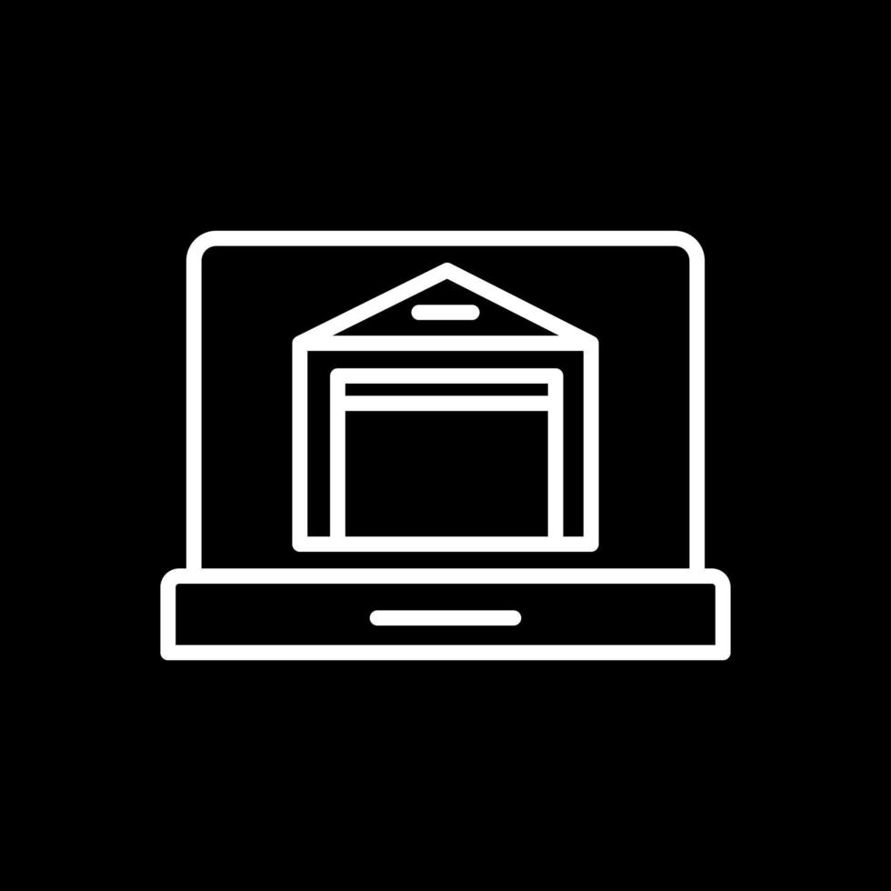 Online Warehouse Vector Icon Design