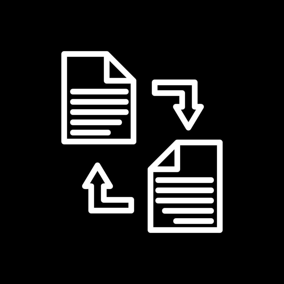 Documents Exchange Vector Icon Design