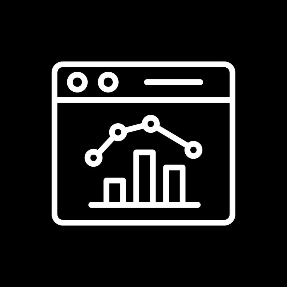 Stock Market Webpage Vector Icon Design