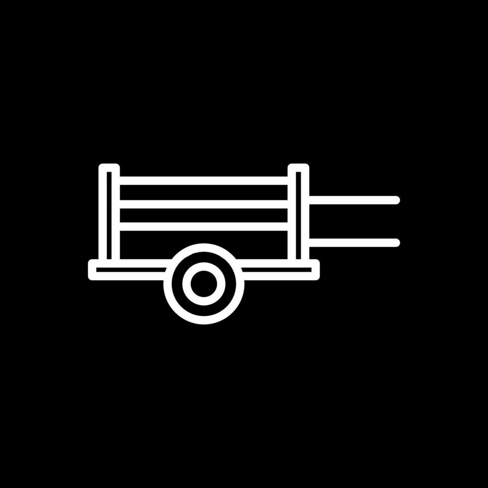 Wood Cart Vector Icon Design