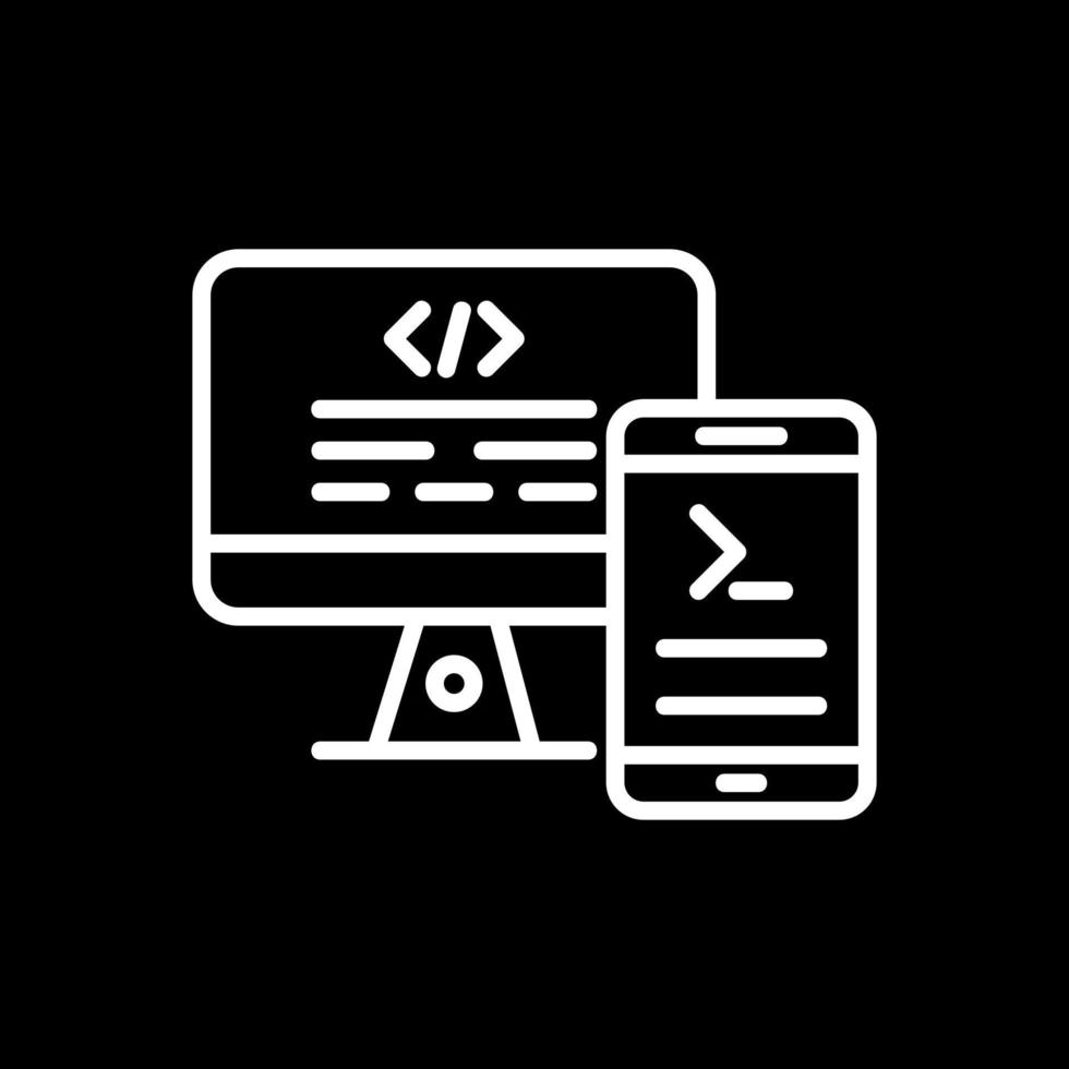 diseño de icono de vector de terminal de código