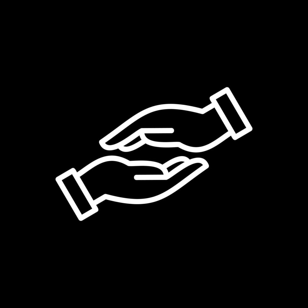 Helping Hand Vector Icon Design