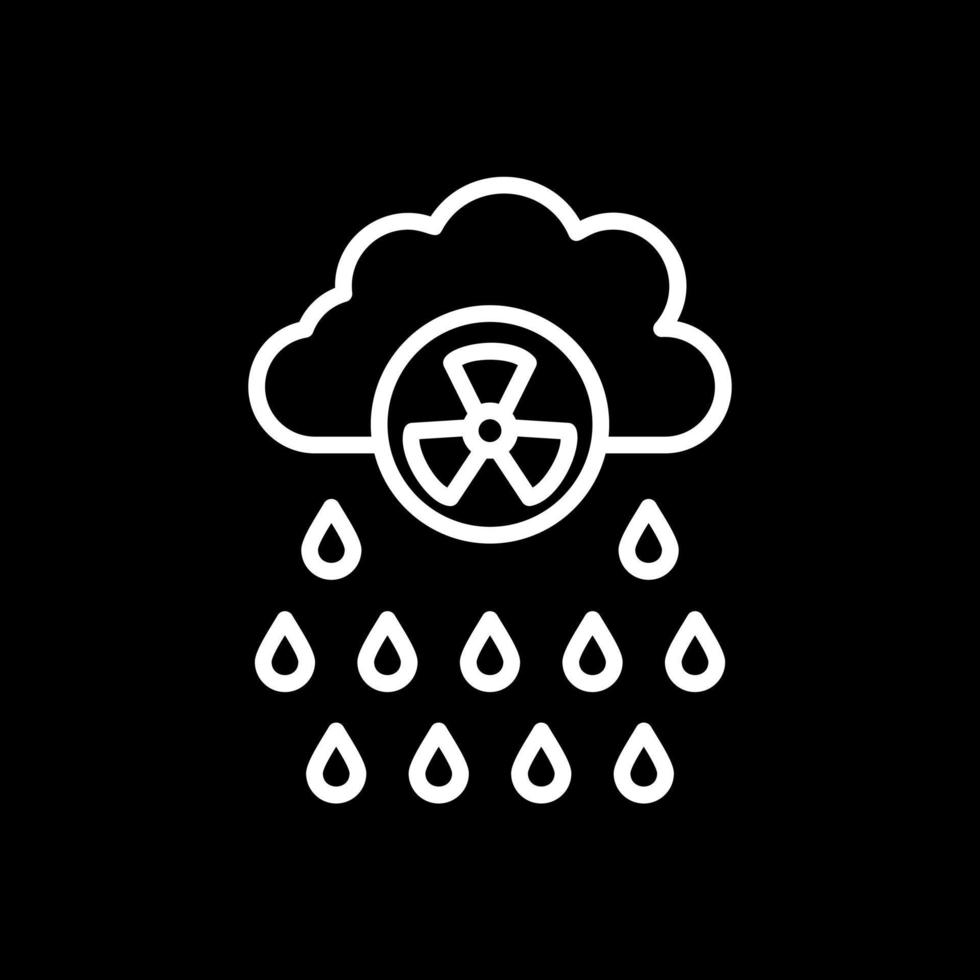 diseño de icono de vector de lluvia ácida