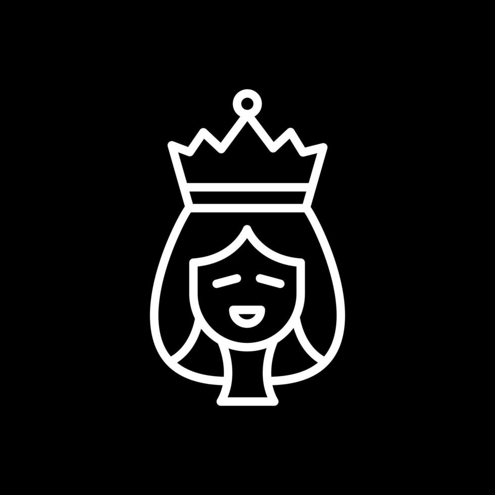 diseño de icono de vector de reina