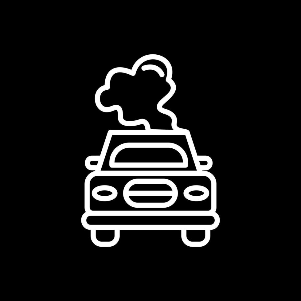 diseño de icono de vector de contaminación de coche