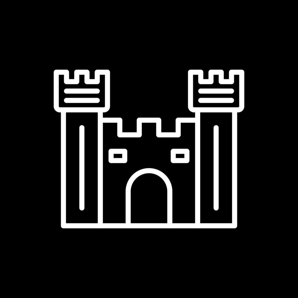 Castle Gate Vector Icon Design