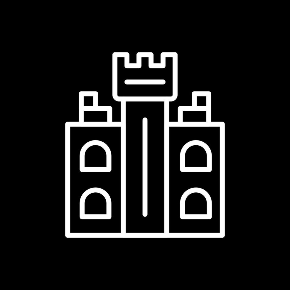 diseño de icono de vector de torre de castillo