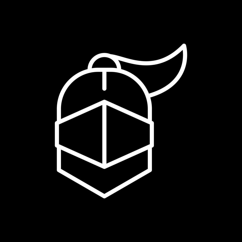 diseño de icono de vector de casco de armadura
