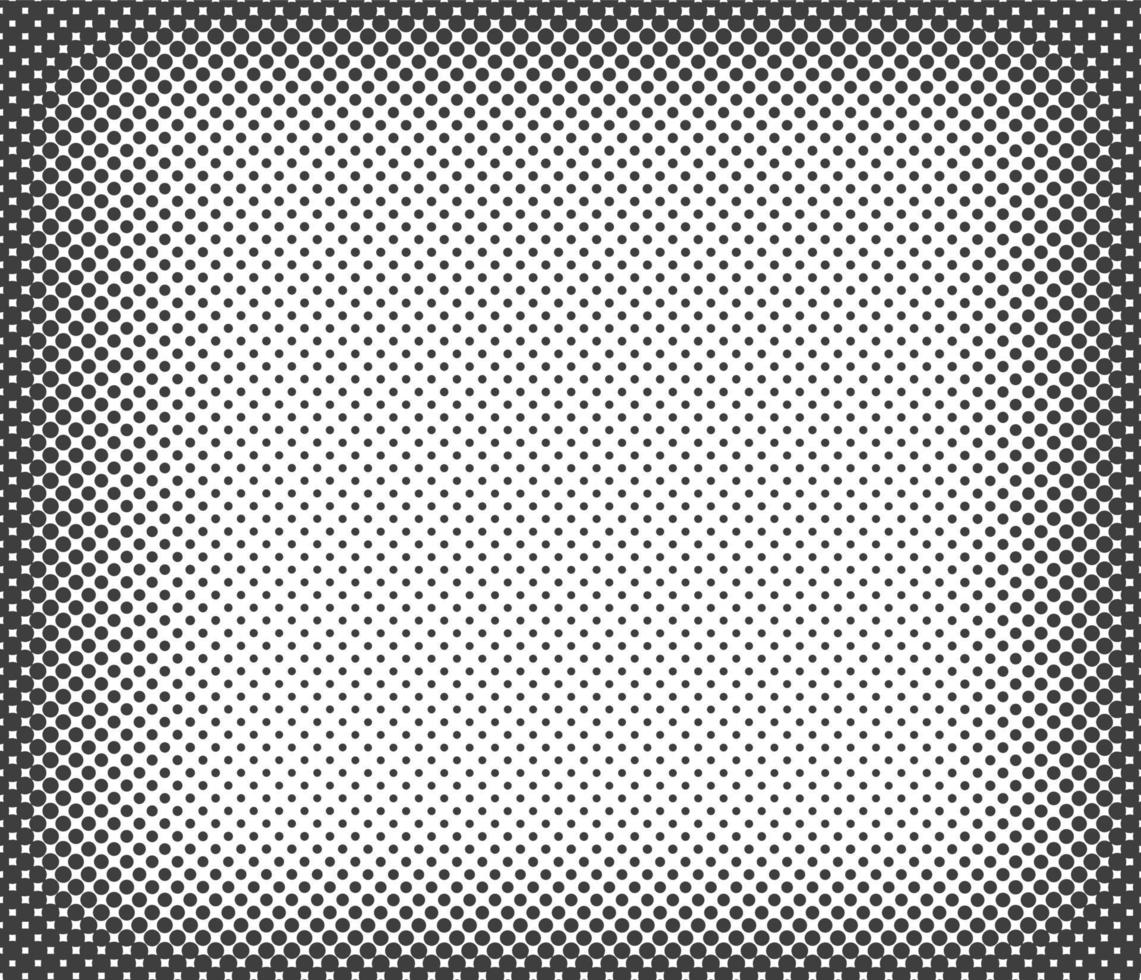 Halftone dotted background. Overlay square frame. Vector illustration