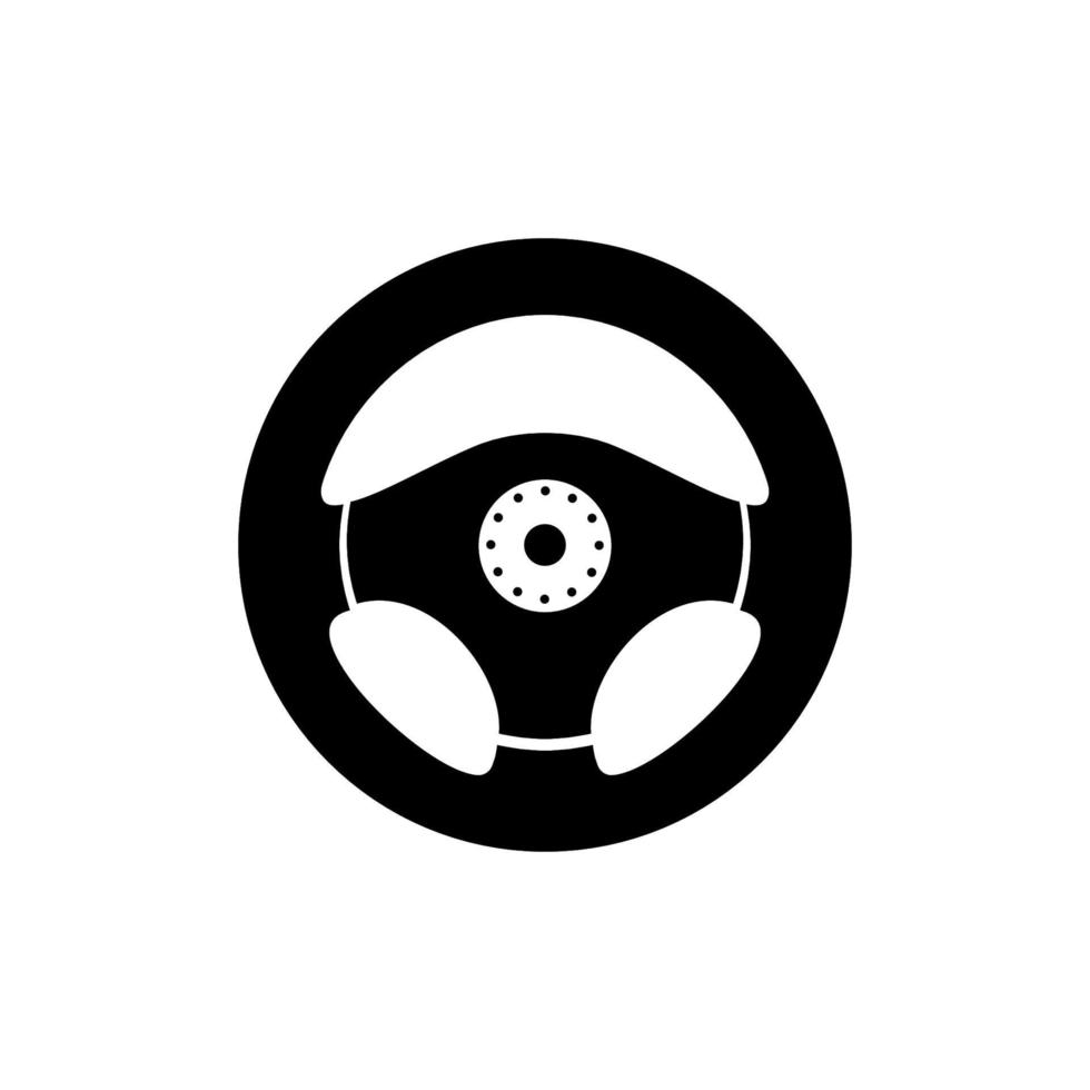 drive steer car icon or logo or illustration vector