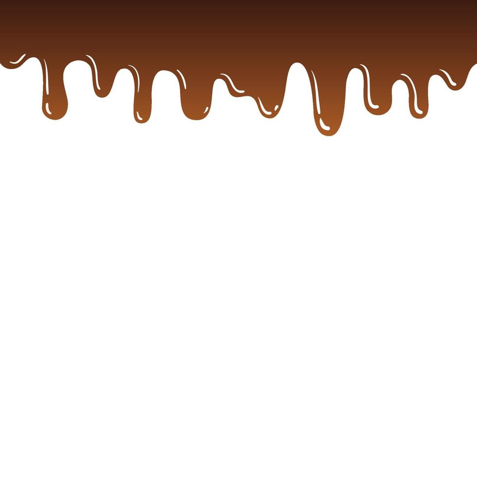 melted chocolate dripping Seamless pattern vector