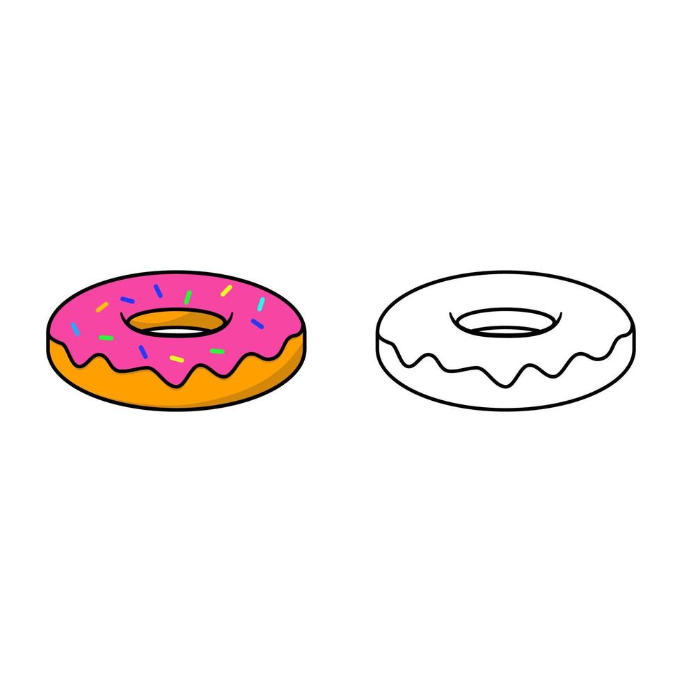 Sweet Donut Cakes vector
