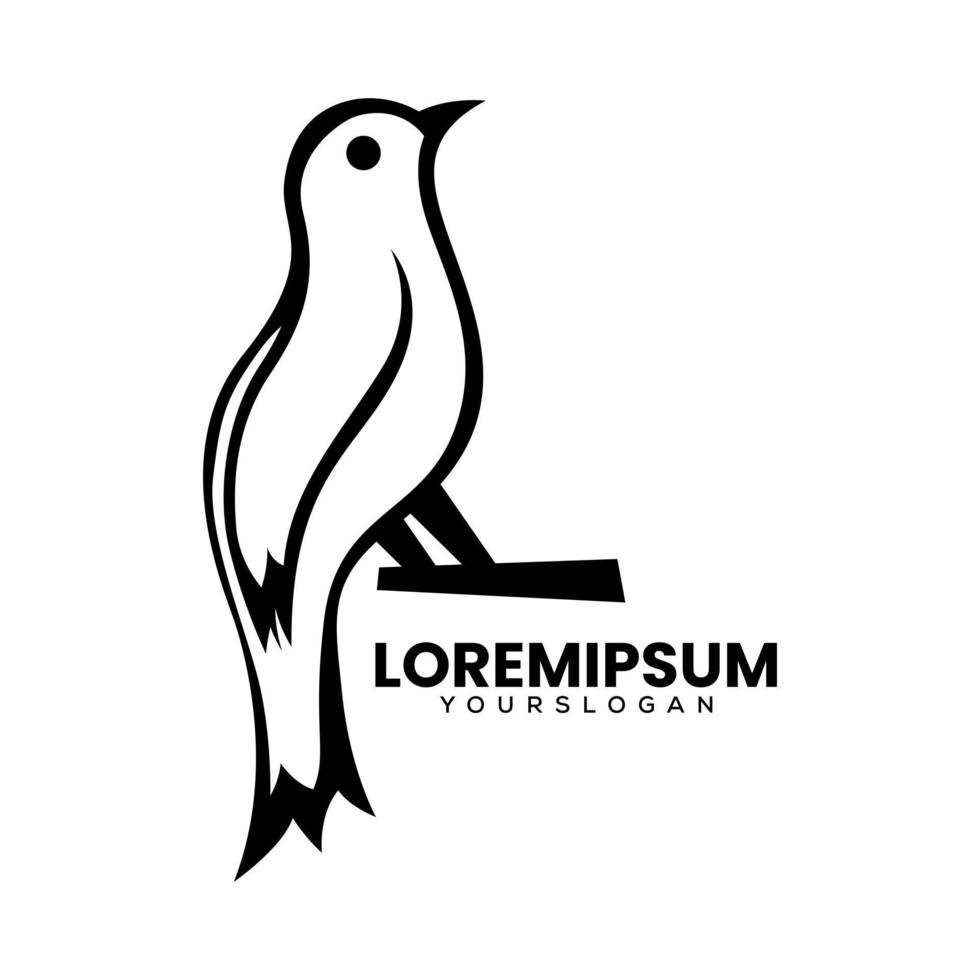 bird logo design vector