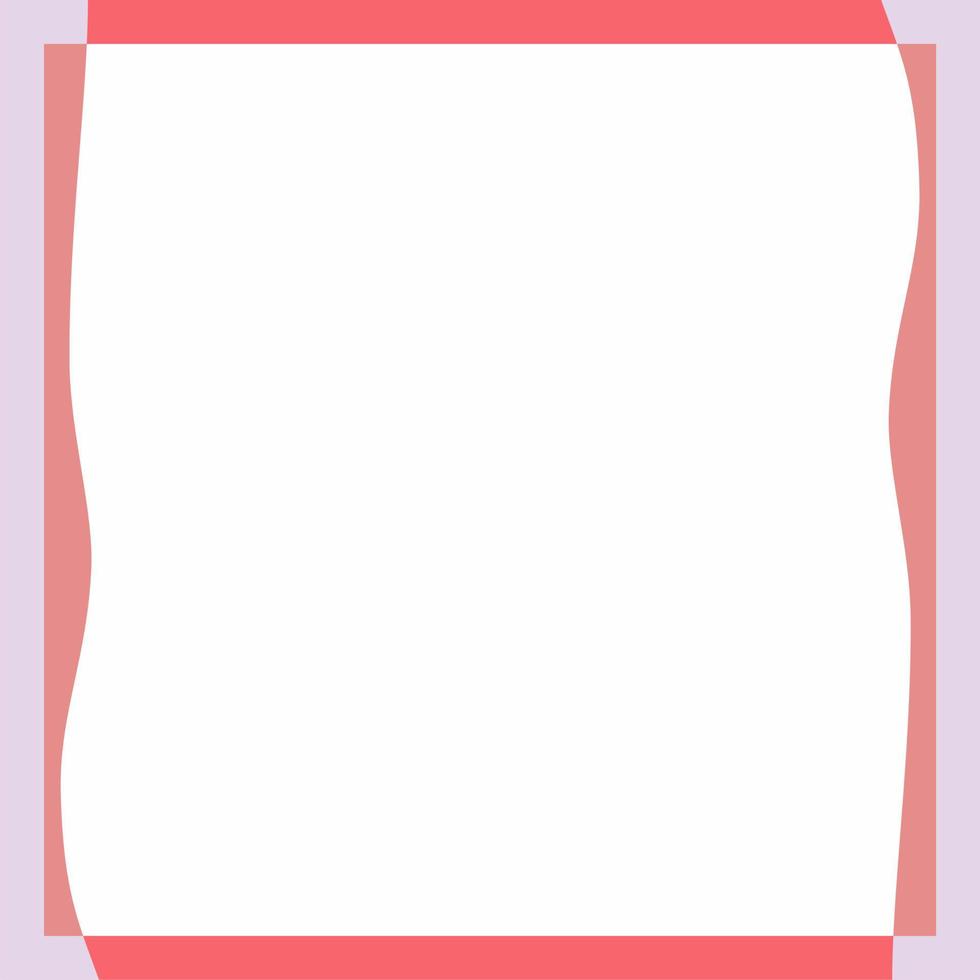 Pink and white background color with stripe line and wavy shapes. Suitable for social media post and web internet ads. Template layout. Frame, boarder for text, picture, advertisement. Empty space. vector