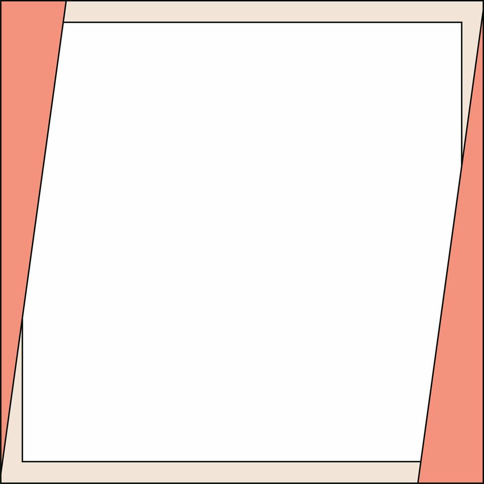 Pink, beige and white background color with stripe line shape. Suitable for social media post and web internet ads. Template layout. Frame, boarder for text, picture, advertisement. Empty space. vector