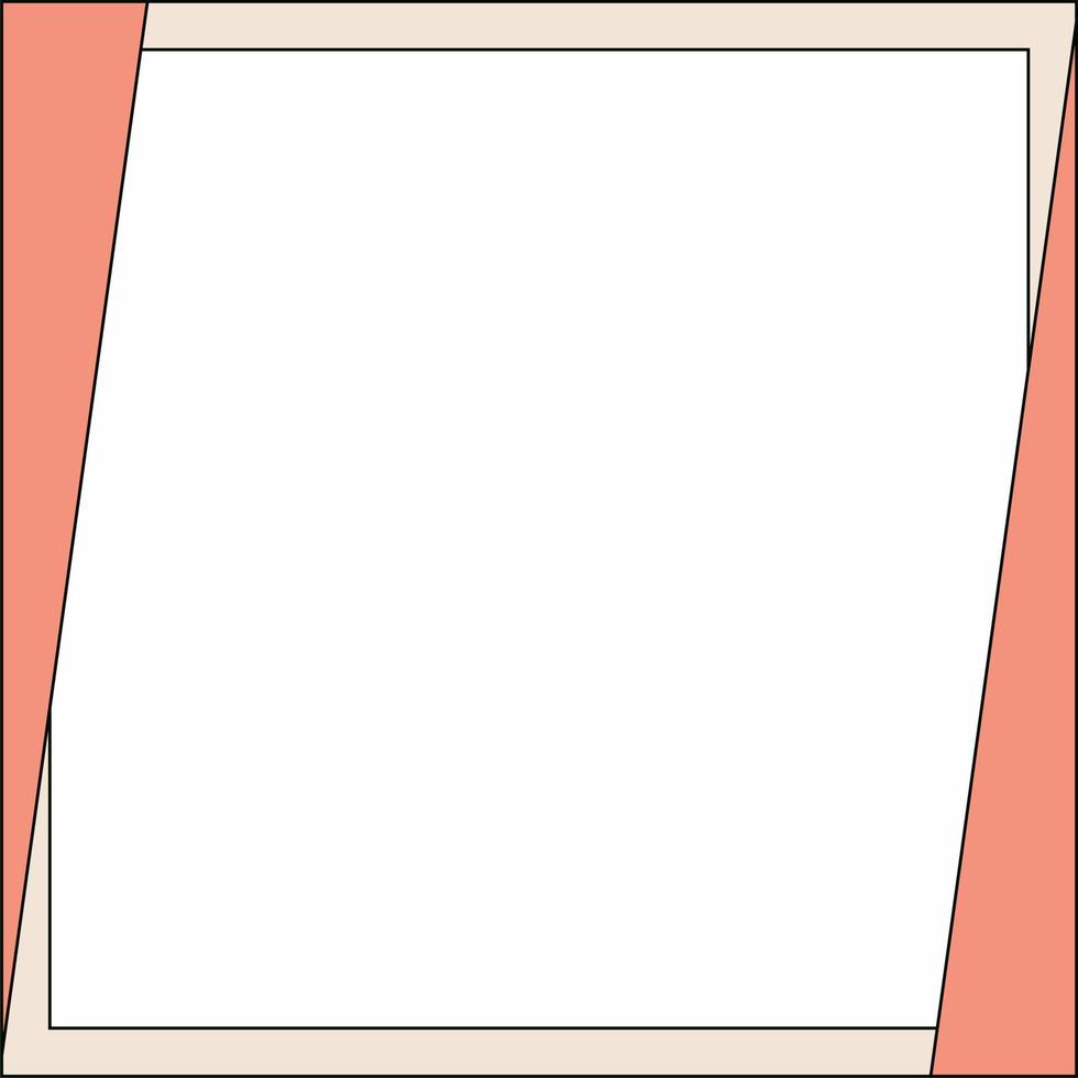 Pink, beige and white background color with stripe line shape. Suitable for social media post and web internet ads. Template layout. Frame, boarder for text, picture, advertisement. Empty space. vector