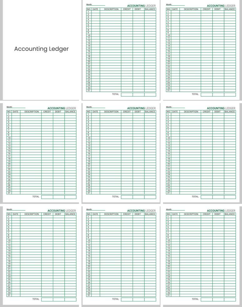 Accounting Ledger Book vector